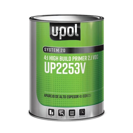 U-Pol S2025 4:1 GRAY PRIMER 3.79 1USGAL, Gallon UP2253V